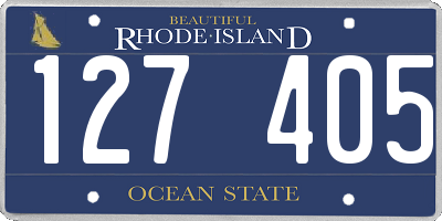 RI license plate 127405