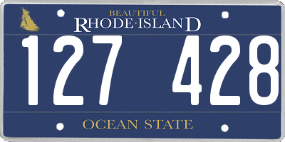 RI license plate 127428