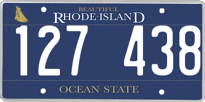 RI license plate 127438