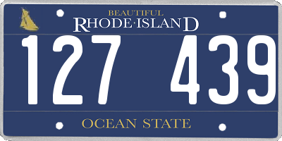 RI license plate 127439