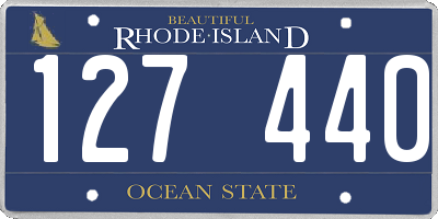 RI license plate 127440