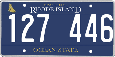 RI license plate 127446