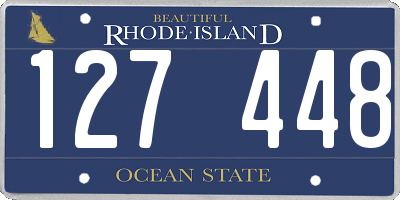 RI license plate 127448