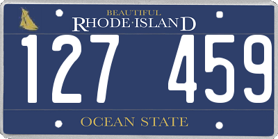 RI license plate 127459
