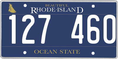 RI license plate 127460