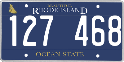 RI license plate 127468