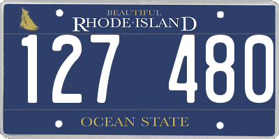 RI license plate 127480