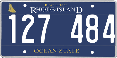 RI license plate 127484