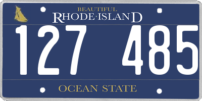 RI license plate 127485
