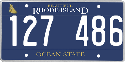 RI license plate 127486