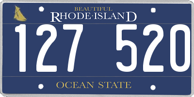 RI license plate 127520