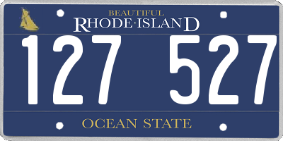 RI license plate 127527