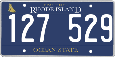 RI license plate 127529