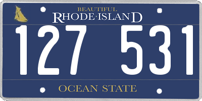 RI license plate 127531