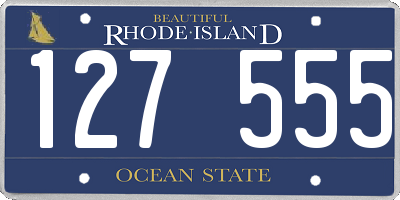 RI license plate 127555