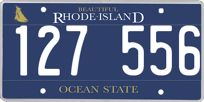 RI license plate 127556