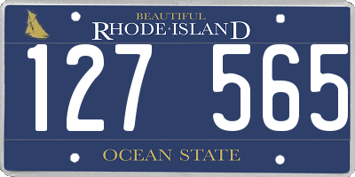 RI license plate 127565