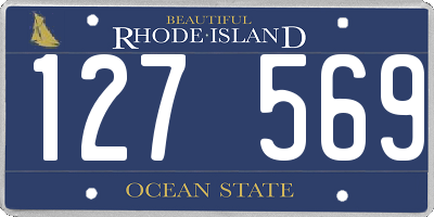 RI license plate 127569