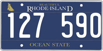 RI license plate 127590