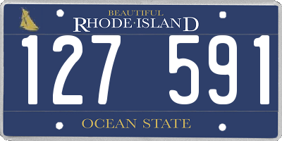 RI license plate 127591