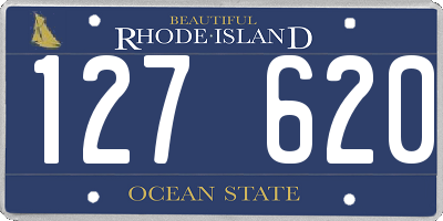 RI license plate 127620