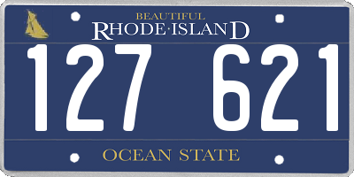 RI license plate 127621
