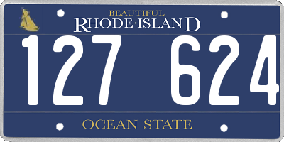 RI license plate 127624