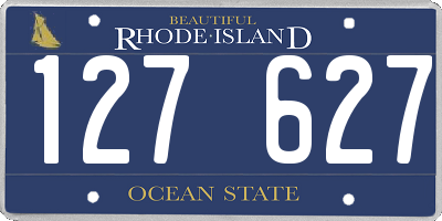 RI license plate 127627