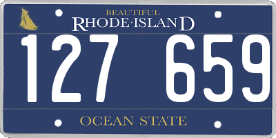 RI license plate 127659