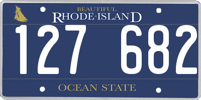 RI license plate 127682