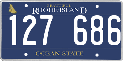 RI license plate 127686