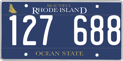 RI license plate 127688