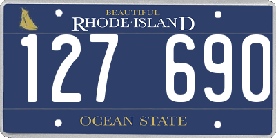RI license plate 127690