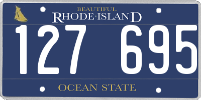 RI license plate 127695