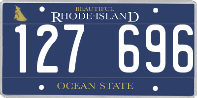 RI license plate 127696