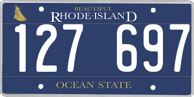 RI license plate 127697