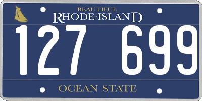 RI license plate 127699