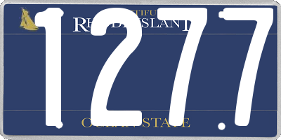 RI license plate 1277