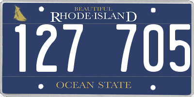 RI license plate 127705