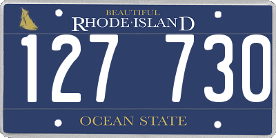 RI license plate 127730