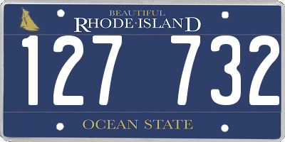 RI license plate 127732
