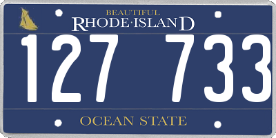 RI license plate 127733