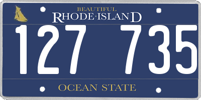 RI license plate 127735