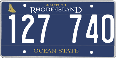 RI license plate 127740
