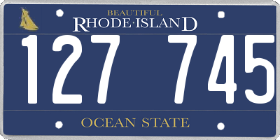 RI license plate 127745