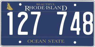 RI license plate 127748