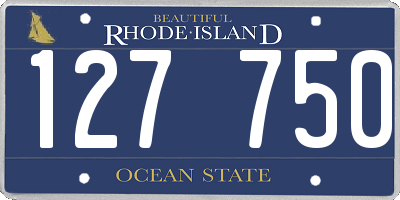 RI license plate 127750