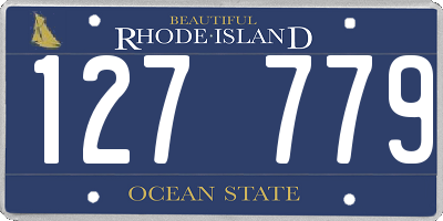 RI license plate 127779