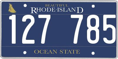 RI license plate 127785