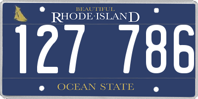 RI license plate 127786